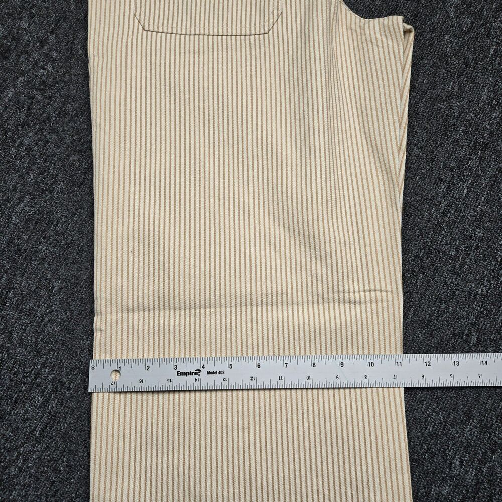 Cali 1850 Womens Pants 11 Tan Brown Striped Wide Leg High Rise Boho Juniors - Picture 16 of 16